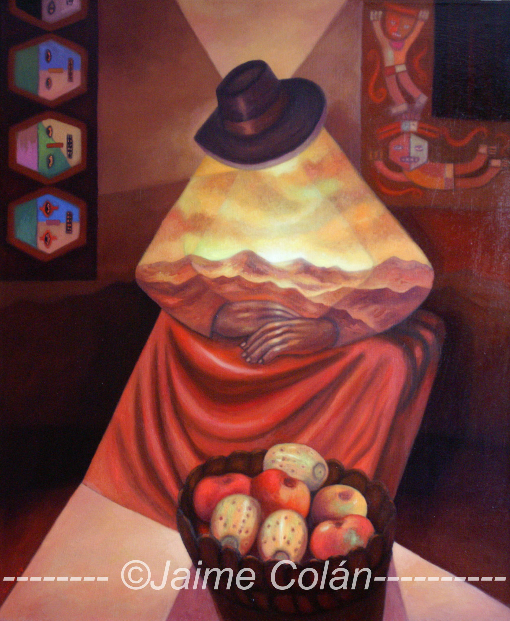 JaimeColan_Pachamamá Gemälde „Pachamamá“ von Jaime Colán